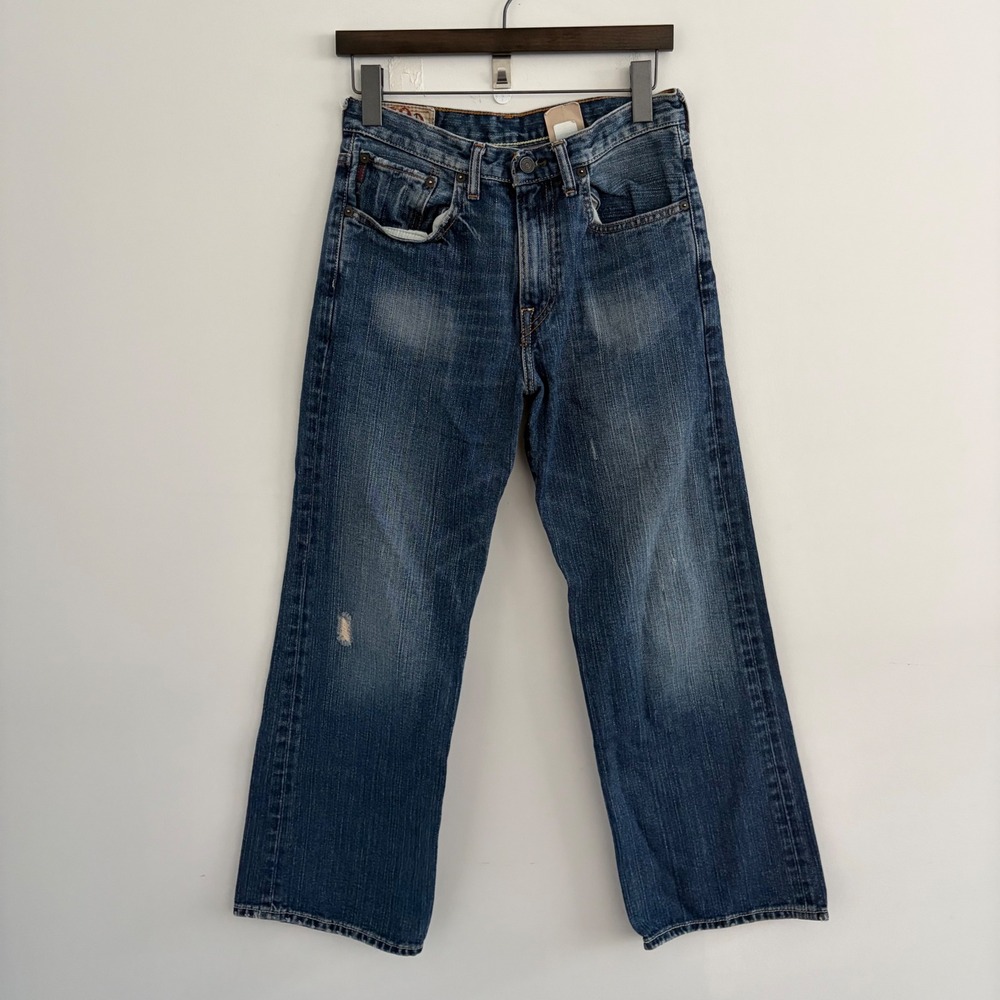 Abercrombie & Fitch Vintage Y2K Low Rise Bootcut Jeans Blue Size 14